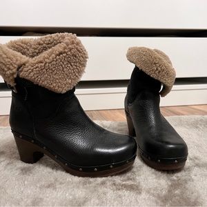 Ugg leather heel boot